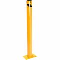 Global Industrial Steel Safety Bollard W/Removable Base and Cap, 5.5ftftD x 60ftftH 670582